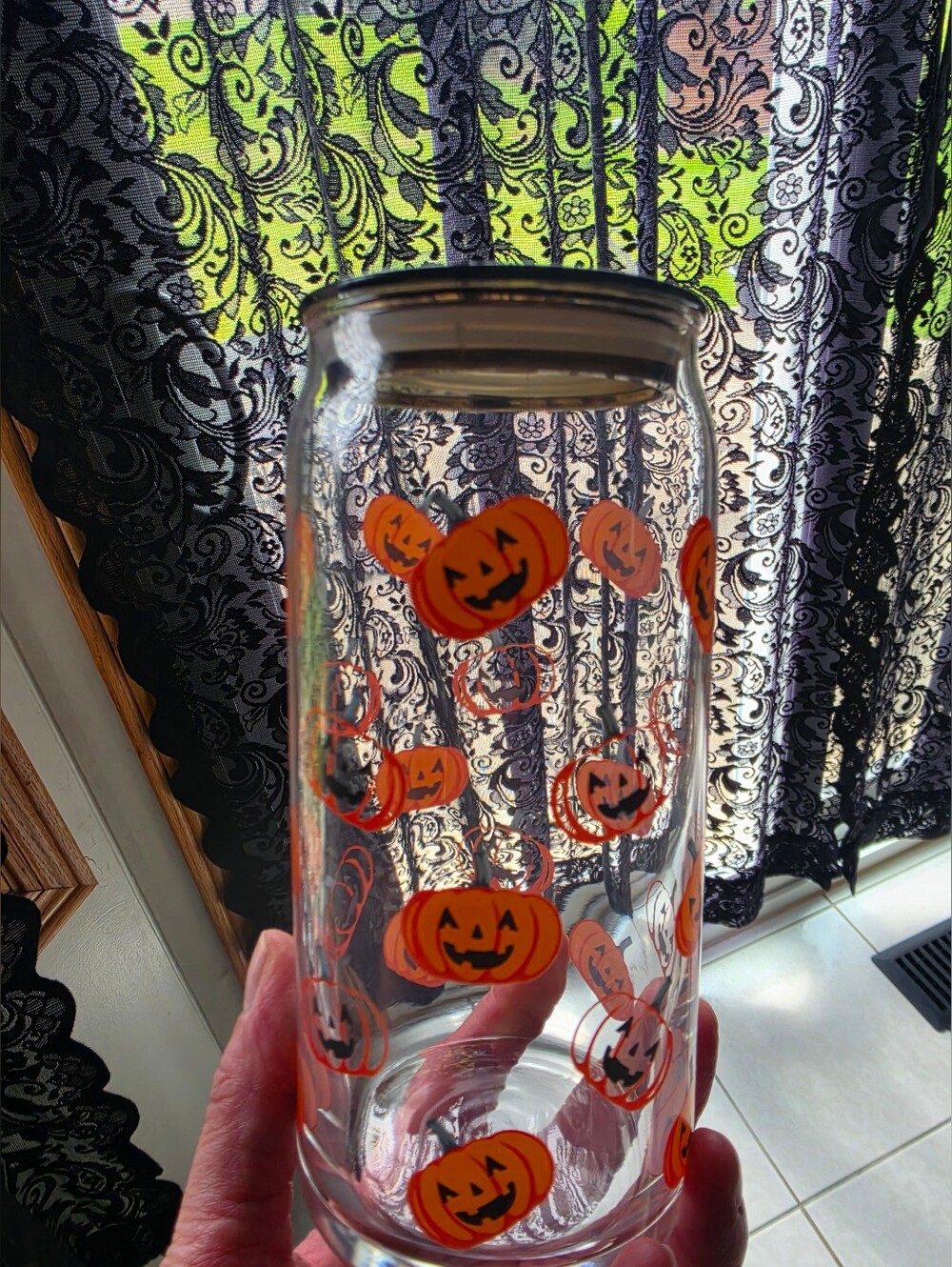 Halloween Glass Tumbler
